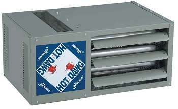 Modine HD45AS0121 Propane LP Gas Hot Dawg Garage Heater 45,000 BTU with 80-Percent Efficiency