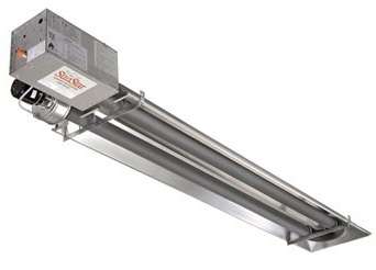 SunStar Heating Products Garage Tube Heater - LP, 45,000 BTU, Model Number SIR45-15-L